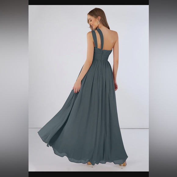 Azazie Molly A8 Pewter - Picture 3 of 4